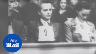 Hynea of Auschwitz awaits sentence at Belsen trials - Daily Mail