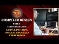 4 4 Back Patching Concept and Boolean Expressions CS603 C