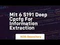 Mit 6 s191 deep cpcfg for information extraction