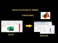 Read Data From Excel to Matlab Interactively