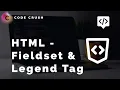 Fieldset And Legend Tag In HTML How to draw border around form in HTML