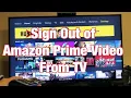 How to Sign Out of Amazon Prime App from Smart TV
