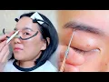 ASMR Eyebrow Grooming Natural Makeup Super Close-Up Real Sounds
