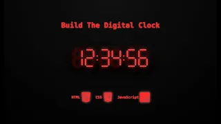 Create a Real-Time Digital Clock HTML CSS JS Tutorial