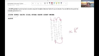 Complete Columnar Cipher - Codebusters
