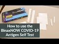 How to use the BinaxNOW COVID-19 Antigen Self Test step by step