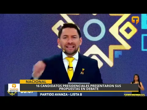 16 candidatos presidenciales presentaron sus propuestas en debate