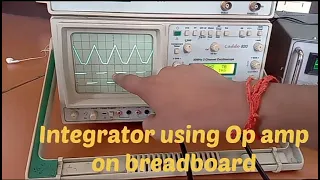 Integrator using op amp 741 IC