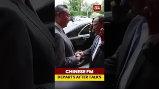 China S Foreign Minister Wang Yi Departs Hyderabad House After Crucial Meeting With NSA Ajit Doval 
