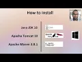 PART-1 install java 16 tomcat 10 maven 3 8 1 in windows how to install java 16 tomcat 10 maven