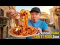 Download Lagu 24 Hour ITALIAN STREET FOOD Tour in Rome Italy |  BEST EATS \u0026 Hidden Local Gems MP3