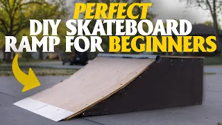 EASY DIY Micro Skateboard Ramp for Beginners Build a Quarter Pipe in 4 Hours