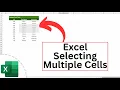 Why is Excel Selecting Multiple Cells When I Click on One Excel is Selecting Too Many Cells