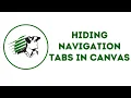 Hiding Navigation Tabs