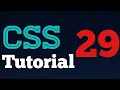 CSS tutorial for beginners - 29