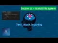 Node js Section 11 Node File System NodeJS Beginners Simple Tutorials Easy Learning