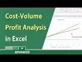 Break-even analysis in Excel with a chart cost-volume-profit analysis by Chris Menard