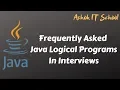 Part-1 Logical Programs Introduction Ashok IT