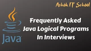 Part-1 Logical Programs Introduction Ashok IT