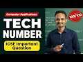 ICSE 2019 Board Question Tech Number Program in Java Easy Logic Class 10 Computer Applications