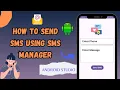 How to Send Text Message in Android Studio SMS Sending App in Android Studio SMS Manager