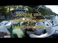 Pontoon boat teleflex steering
