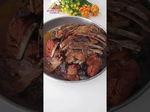 ABARTMIYORUM❗ Daha Güzelini Yemedim etli kuru biber ve patlıcan dolması  #keşfet #shorts #anayemek