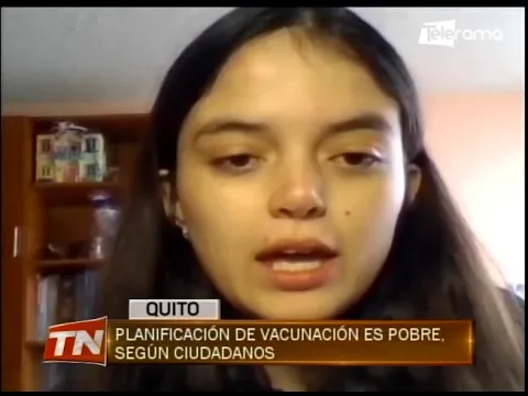 Planificación de vacunación es pobre, según ciudadanos