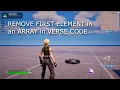 Remove First Element from an Array in Verse Code
