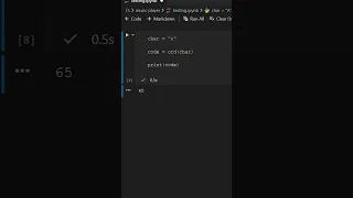 Ord and chr explained under 1 minute Python