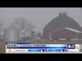 Hancock Co round barn damaged in possible tornado