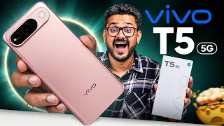 vivo T5 5G Unboxing in ಕನ್ನಡ ⚡️Dimensity 7500 Turbo, AMOLED Display, 50MP Sony Cam, 7050mAh + 44W