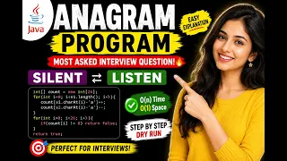 Java Anagram Program Most Asked Java Interview Question Easy Explanation