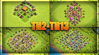 EVERY Town Hall BASE DESIGN BEST Bases For TH2-TH13 - Clash Of Clans