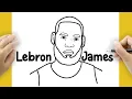 HOW TO DRAW LEBRON JAMES BASKETBALL PLAYER