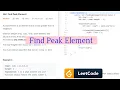 162 Find Peak Element LeetCode Java Solution TheQuickable