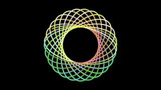 Rotating Ellipse Dynamic Pattern by Processing