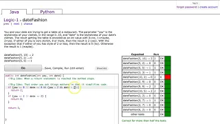 Codingbat - dateFashion Java