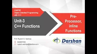 3 03 - Pre-processor Inline Functions