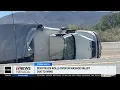 Strong winds cause hazardous travel conditions along I-580 especially south of Reno