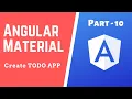 Todo App in Angular 8 and Angular Material - Part 10