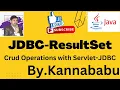 JDBC Resultset
