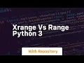 xrange vs range python 3