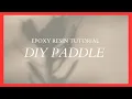 D I Y Delta Sigma Theta Paddle with Epoxy Resin for Beginners Part 1