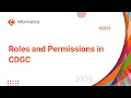 5 Roles and Permissions in CDGC