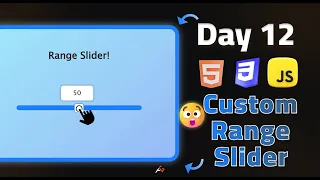 Create a Custom Range Slider Using HTML CSS and JavaScript Adel Gabr
