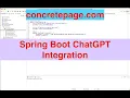 Spring Boot ChatGPT Integration