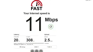 Comcast Xfinity Internet network Speed Test 2023