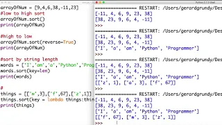 Python Day 23 Sort