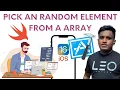 How to pick a random element from an swift array Xcode Swift Programming tutorial